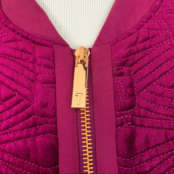NEW!Ted Baker Bartel Quilted Velvet Bomber Jacket - Picture 8 of 16